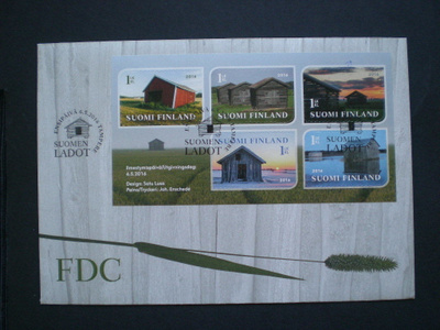 Vuoden 2016 FDC Suomen ladot V119 - LaPe 2417-2421