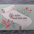 "Ja katso, minä tulen pian"....vanha uskonnollinen kortti. - pikkukuva 1