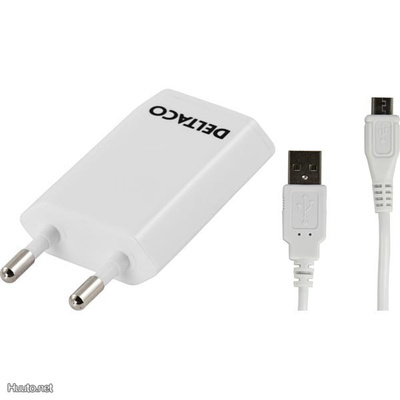 Deltaco USB laturi, USB A naaras ja Micro B uros, 1m *UUSI*