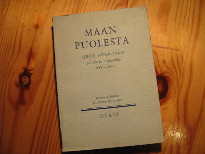 Maan puolesta, Urho Kekkosen puheita ja kirjoituksia