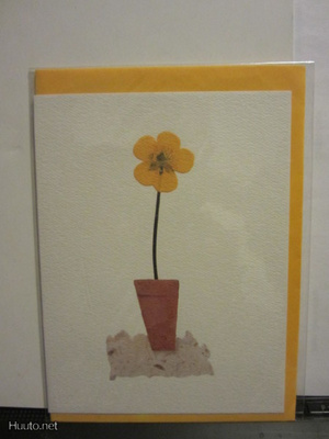 2-osainen Kortti "Kukkapurkki"