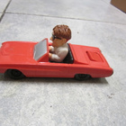 ROBIN WILLIAMS FLUBBER FORD THUNDERBIRD MCDONALD TOY - pikkukuva 1