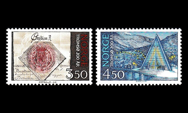 Norja 1154-5 ** Tromsø 200v (1994)