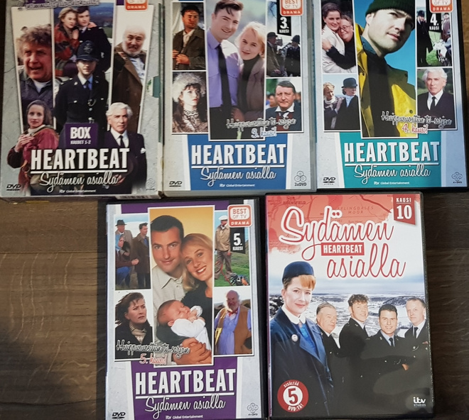 Sydämen asialla kaudet 1-5 +10 -DVD