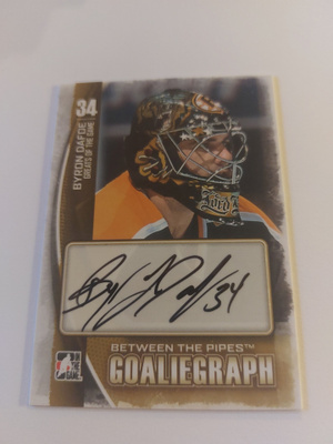 2013-14 Between the Pipes Autographs #ABD Byron Dafoe SP