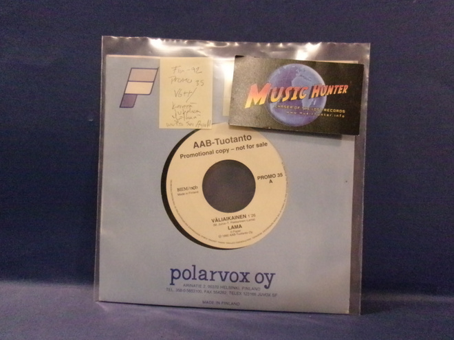 LAMA - VÄLIAIKAINEN / AINOO LAJISSAAN VG++ 7" PROMO SINGLE