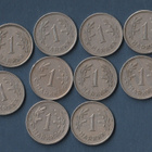 Suomi : 1 markat 1928 - 1940 väliltä 10 kolikkoa - pikkukuva 1
