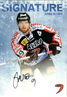 2016-17 Cardset JOONAS NÄTTINEN JYP Signature nimmari