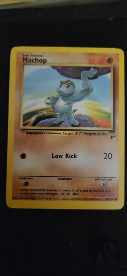 Machop - Base Set 2 (BS2) card