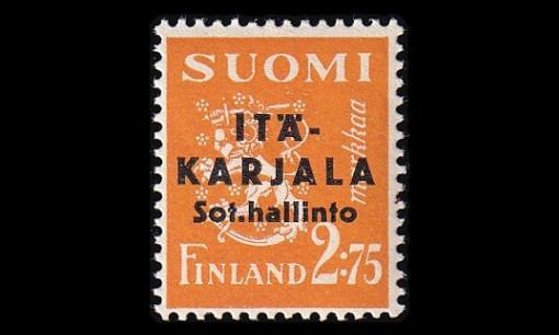 IK_4 ** Itä-Karjala 2,75mk musta lisäp (1941)