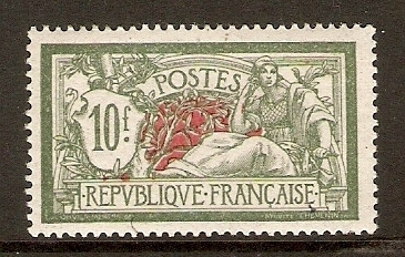 Ranska 10 fr, type Merson (1925)