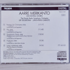 Aarre Merikanto - Orchestral Works - Segerstam, Saraste cd - pikkukuva 2