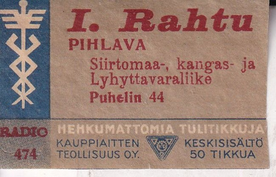 Pihlava. L. Rahtu, Radio 474,  s109