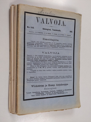 Valvoja nrot 1-10/1881
