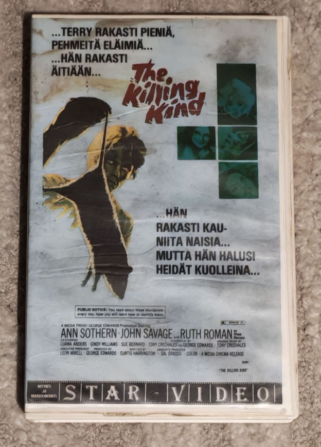 Kauhun tunne (1973) VHS