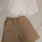 Beiget pellavaiset shortsit Mywear  S - pikkukuva 1
