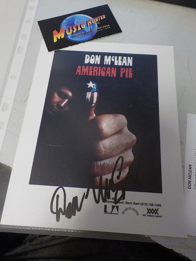 DON MCLEAN KORTTI NIMMARILLA