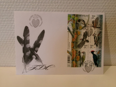 Ensipäiväkuori FDC Tikkalintuja 16.5.2001