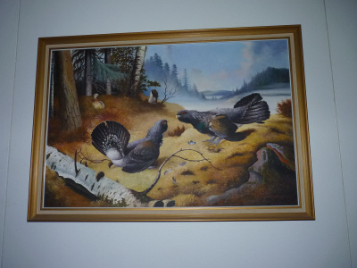 Taistelevat metsot taulu 100x65 cm