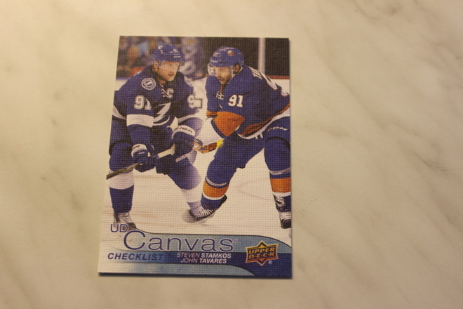 2016-17 Upper Deck UD Cancas Checklist Stamkos / Tavares