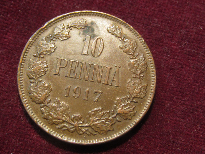 10 penniä 1917 II