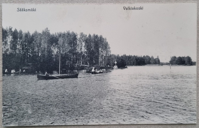 Sääksmäki Valkeakoski postikortti+negatiivi