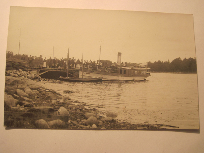 VANHA Postikortti Turku Laiva Framnas 1910-luku