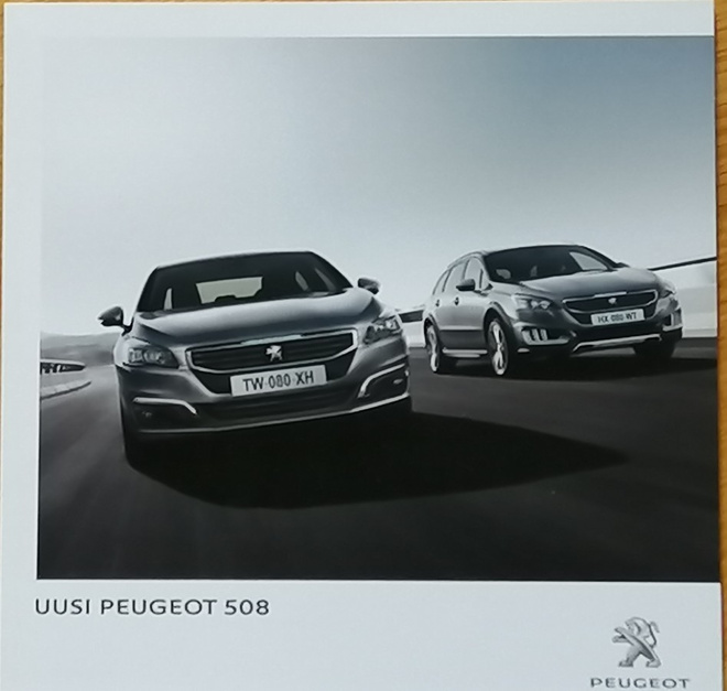 2014 Peugeot 508  esite - KUIN UUSI - suom - 44 sivua