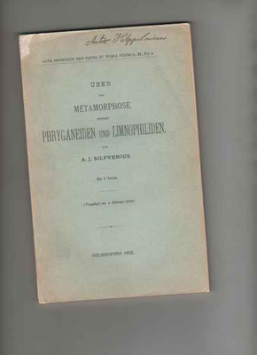 Silfvenius: Uber die Metamorphose einiger Phryganeiden,1902