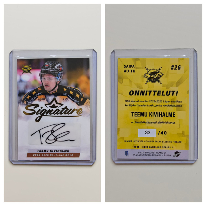Teemu Kivihalme Gold Signature Blueline
