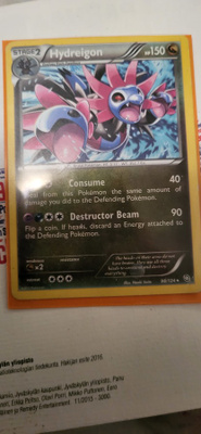 Hydreigon 98/124 Dragons Exalted rare card