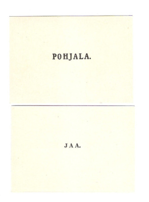 Eduskunta, äänestyskortti, Kyllikki Pohjala, 1930-lukua.