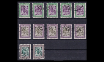 San Marino 387-9 o Jälleenrakennusrahasto päällep. (1947)