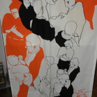 Marimekko YSTÄVÄT verho, Maija Louekari 2004,,, 1 kpl - pikkukuva 1