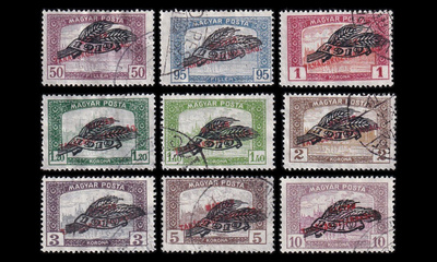 Unkari 303-11 o Parlamenttitalo vehnäntähkä pp (1920)