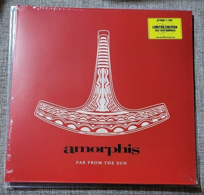 Amorphis - Far From the Sun LP 2022 punainen marmoroitu