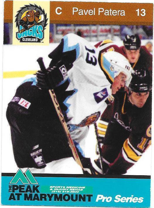 2000-01 Cleveland Lumberjacks #13 Pavel Patera TSEKKI farmi