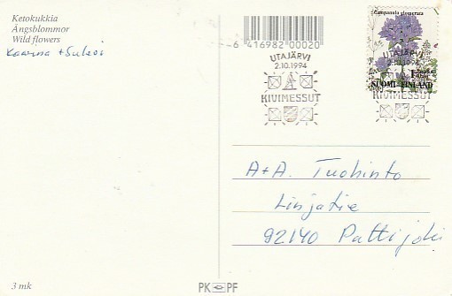 ERIKOISLEIMA , Kivimessut Utajärvi 2.10.1994