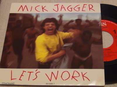 Mick Jagger Let's Work 7 45 Hollanti