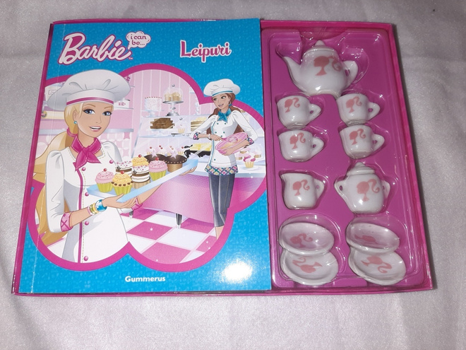 Barbie Leipurit kirja+ Teeastiasto
