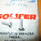 Solifer,export/speed, Takalyh.kiinnitys ruuvi (2kpl) - pikkukuva 1