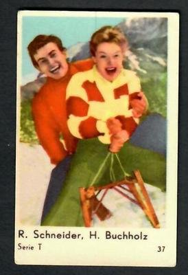 Keräilykuva - Romy Schneider Horst Buchholz Serie T 37