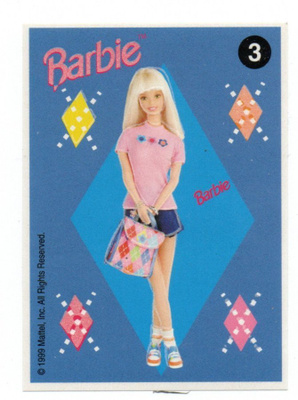 Purkkakuva BARBIE n:o 3 1999 Purukumikuva