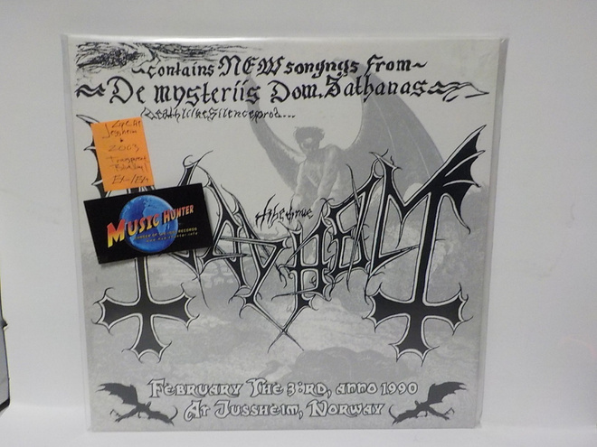 MAYHEM - LIVE IN JESSHEIM EX-/EX+ LP 2003 BLUE VINYL