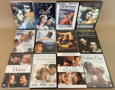 Kate Winslet-elokuvia 12 kpl DVD