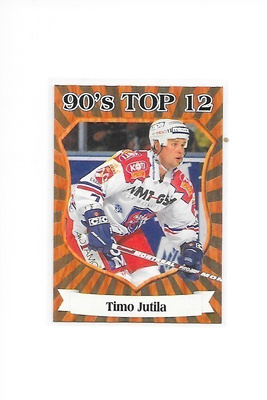 1998-00 CardSet  90`s TOP 12 #10of12 Timo Jutila Tappara