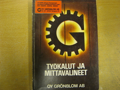 tuoteluettelo Oy Grönblom Ab työkalut ja mittavälineet