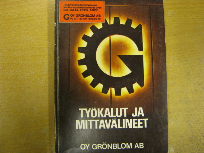 tuoteluettelo Oy Grönblom Ab työkalut ja mittavälineet