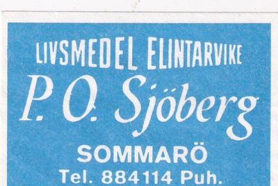 Sommarö, P.O. Sjöberg  , 2/12