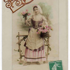 NAINEN / Folklore mademoiselle ja ruusuja. 1900-l. - pikkukuva 2